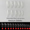 Gel Nails Extension System Full Cover Sculpted Clear Stiletto Coffin False Nail Tips 240pcs/bag