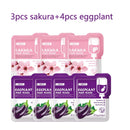 LAIKOU 7pcs Japan Sakura Mud Face Mask Cleansing Whitening Moisturizing Oil-Control Anti-Aging Clay Mask Packs Facial Skin Care