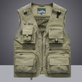 Summer Men Unloading Tactical Vest Coat Casual Men&#39;s Photographer Waistcoat Mesh Work Sleeveless Jacket Tools Pocket Vest 5XL