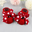 2022 Newborn Indoor Cotton Socks Bow Infant Anti Slip Socks Baby Girl Socks Rubber Soles Baby Boy Floor Socks Spring Autumn