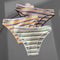 FINETOO 3Pcs/Set Colorful Stripes Panties Women&