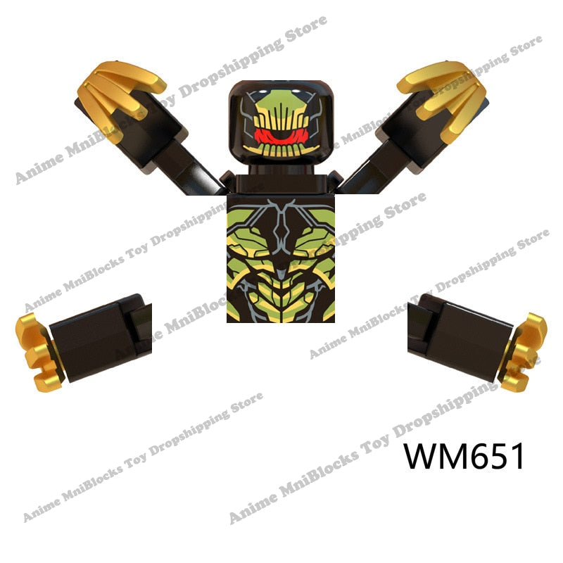 WM blocks 6052 6055 6056 6061 6063 6068 6071 6132 Disney anime bricks mini action toy figures Assemble blocks kids toys gifts
