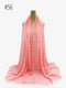 Pleated Plain Hijab Scarf Muslim Women Cotton Crinkle Headband Veil Scarves 2021 Fashion Islamic Headscarf Head Wraps Turban