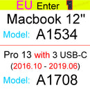 Keyboard Cover for Macbook Air 13 M2 Pro 13 M1 14 Max 15 16 Bar ID 17 Retina 11 Silicone Protector Skin Case A2337 A2442 A2681