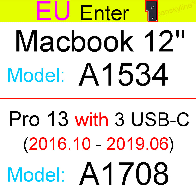 Keyboard Cover for Macbook Air 13 M2 Pro 13 M1 14 Max 15 16 Bar ID 17 Retina 11 Silicone Protector Skin Case A2337 A2442 A2681