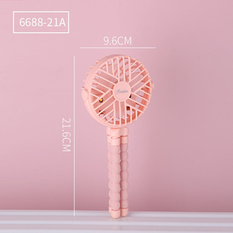 500mAh Stroller Fan Personal Portable Desk Handheld Baby Bed Car Seat Fan USB Rechargeable Fan Mini Stroller Accessories