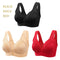 3PCS New Arrival Large Size Front Button Comfortable Gather Bra Breathable Thin Section Without Steel Ring Women Underwear 105