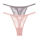 2PCS/Set Mesh Transparent Thong Women Panties Underwear Women Seamless G-String Female Underpants Intimates Lingerie S-XL