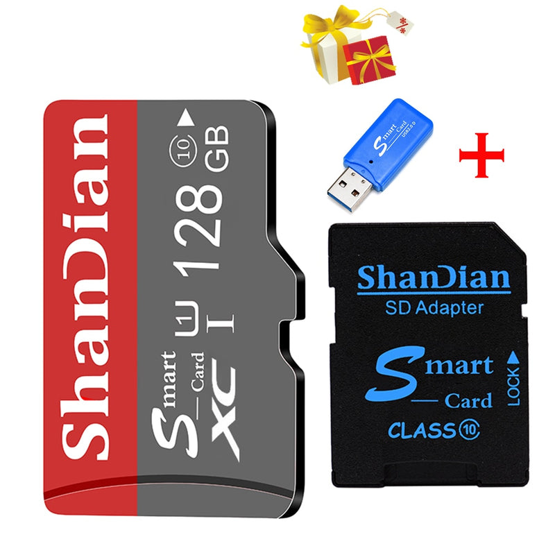 ShanDian Original Smart High quality 64GB Class 10 Memory Card SmartSD 16GB 32GB TF Card SmartSDHC/SDXC for Smartphone/Tablet PC