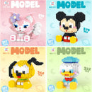 Disney DIY LinaBell assembly buildding blocks Goofy Pluto Anime Mini Action Figures Educational Toys kids Birthday Gifts