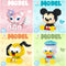 Disney DIY LinaBell assembly buildding blocks Goofy Pluto Anime Mini Action Figures Educational Toys kids Birthday Gifts