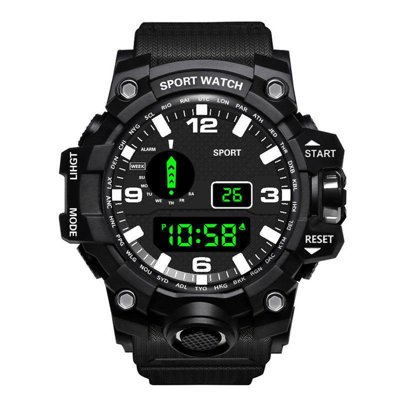 Brand Black Digital Watch for Men Women Sports Waterproof Outdoor Chronograph Hand Clock G Infantry Shock Student Wristwatch