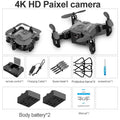 V2 Mini Drone 4K 1080P HD Camera WiFi Fpv Air Pressure Altitude Hold Professional  Foldable Quadcopter RC Drone Kid Toys GIft