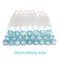 50pcs Reusable Eyelash Brush Tube Disposable Eyelash Wands Eyebrow Brush Replaceable Dust-proof Sparkling Broken Diamond Bottom