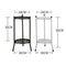 Two-Layer Elegant Metal Plant Stand Shelf Potted Plant Holder Modern Tall Plant Pot Stands for Indoor Outdoor Decor