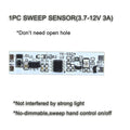 5V 12V 24V 4A Dimmable Sensor Switch Hand Wave Dimmer PIR Switch for LED Strip LED,Touch switch for  Kitchen Cabinet LED Lights