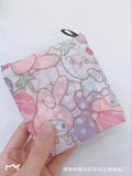 Sanrio Hello Kitty Small Folding Shopping Bag Melody Polyester Eco Bag Cartoon Shoulder Bag Handbag