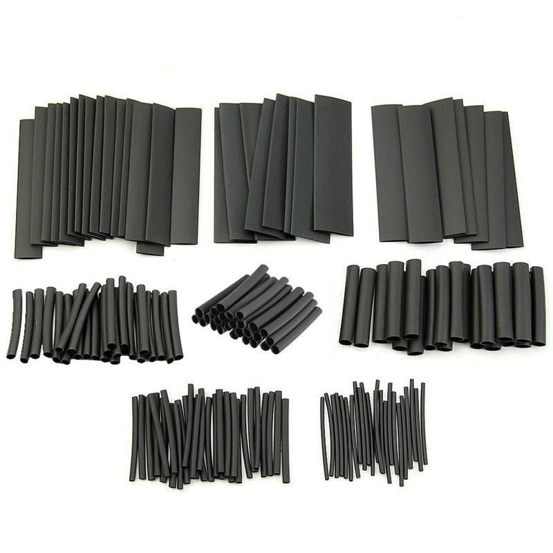 127pcs Heat Shrink Tube Wires Shrinking Wrap Tubing Wire Connect Cover Protection Cable Electric Cable Waterproof Shrinkable 2:1