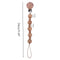 1pc Crochet Bunny Baby Pacifier Clip Chain BPA Free Wooden Beads Appease Soother Chain Clips Newborn Dummy Holder Nipple Clip