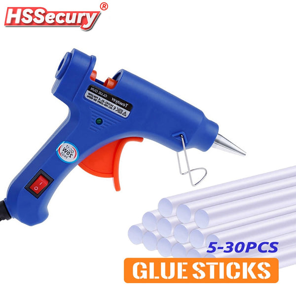 Hot Melt Glue Gun with 7mm*100m Glue Sticks 20W Electric Mini Household Heat Temperature Thermo Tool Industrial Repair Tools Gun
