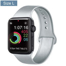 Silicone Bracelet Band For Apple Watch Strap 8 7 6 5 4 3 2 SE 42MM 38MM 44MM 40MM Strap For iWatch 41MM 45MM Smart Watch correa