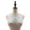 Royal Style Cotton Fake Collar Shawl Wrap Hollow Out Floral Lace Ruffled Trim Necklace Pointed Triangle Lapel Blouse