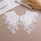 Linbaiway 2022 Lace Chiffon Doll Fake Collar Ladies Shawl Wrap Removable Detachable Embroidered False Collar Clothes Accessory