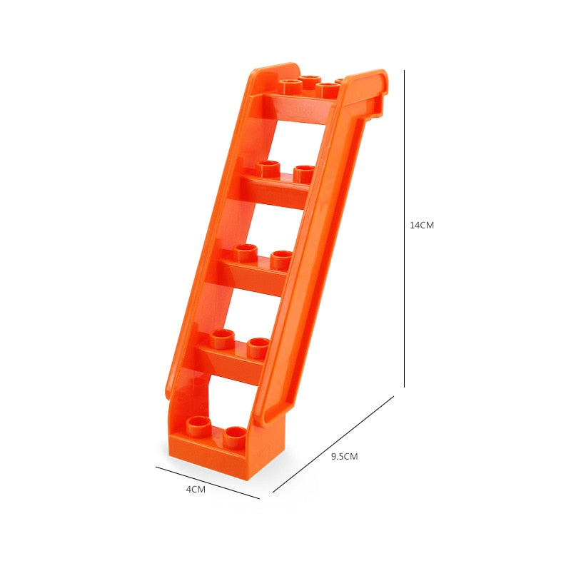 Big Building Blocks Compatible Slide Swing Seesaw Park Playground Series Large Bricks Children Educational Creative Toy Kid Gift