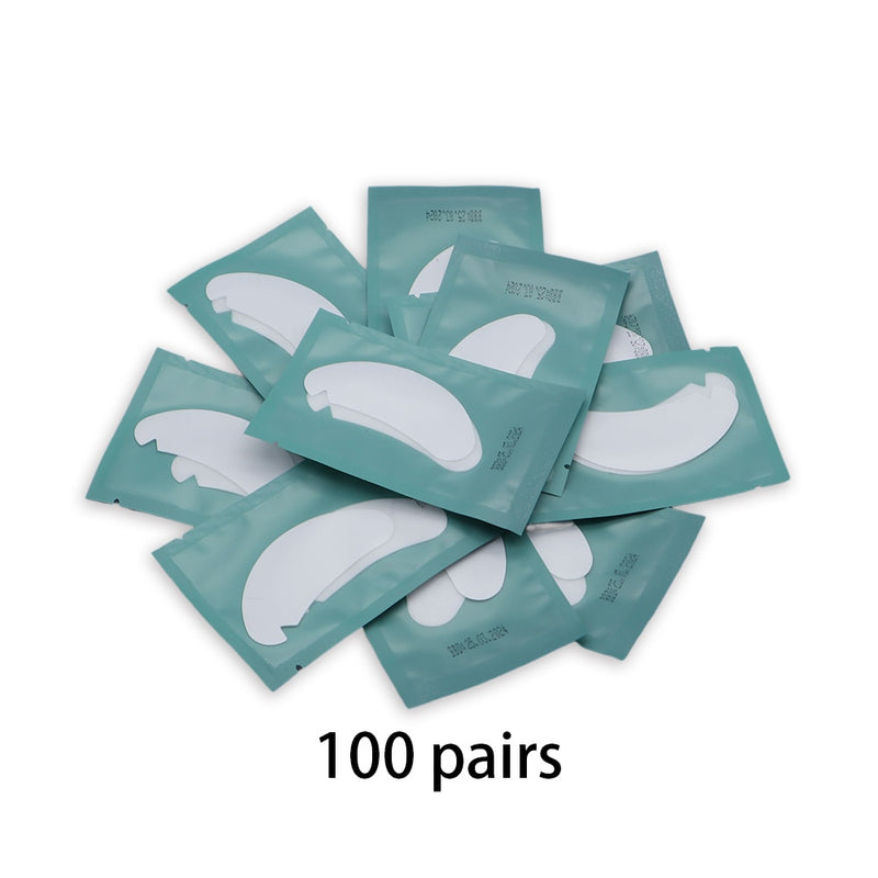 OWOSC 100PCS V Shaped Eyelash Patches Hydrogel Gel Eye Patches Wholesale false Eyelash Extension Under Eye Pads Makeup Tools