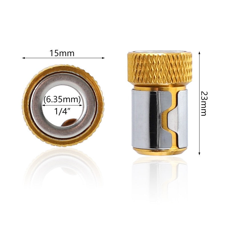 6.35mm Universal Magnetic Ring Alloy Magnetic Ring Screwdriver Bit Anti-corrosion Strong Magnetizer Drill Bit Magnetic Ring Tool