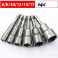 6mm-19mm impact Socket Magnetic Nut Screwdriver 1/4 hex key set Drill Bit Adapter for Power Drills Impact Drivers Socket kit