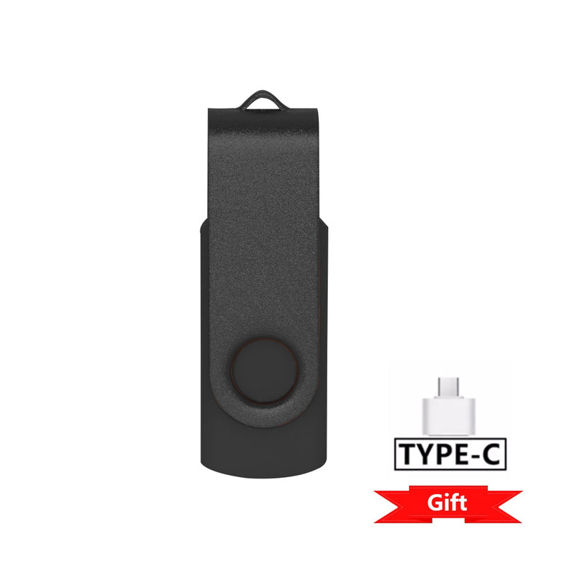 USB Flash Drive  64GB 32GB 16GB 8GB 4GB USB 2.0 Flash Memory Card U Stick customize logo free adapter Gifts pen drive Cle usb