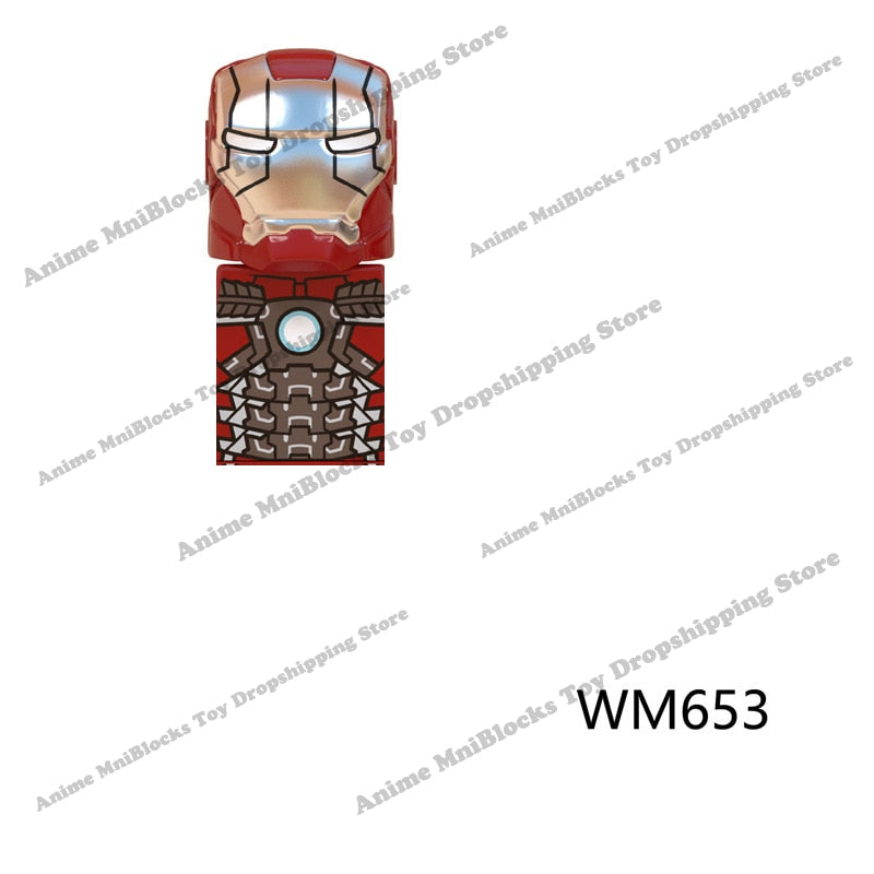 WM blocks 6052 6055 6056 6061 6063 6068 6071 6132 Disney anime bricks mini action toy figures Assemble blocks kids toys gifts