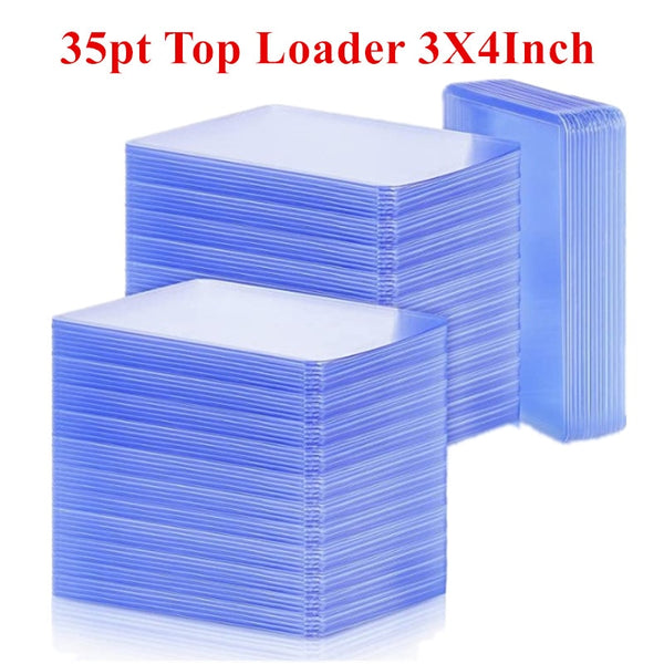 35pt Top Loader 3X4&quot; Game Cards Outer Sleeves Protector Board Gaming Trading Card Plastic Collect Holder Toploader Sports Card