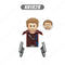 LG1002 Disney Building Blocks Luminous With Motorcycle Plastic mini action toy Figures Children Toys birthday gifts
