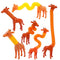New Giraffe Pop Tubes Toys Kids Sensory Learning Toy Stress Relief Squeeze Fidget Toy Retractable Plastic Tube Decompression Toy
