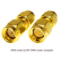 YPioneer C20073-92 1PC SMA To SMA Male Female Gold Plated RP SMA Male RP-SMA Female Connector RF Adapter Straight Bent L/T Type