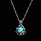 FAMSHIN Fashion Silver Color Charm Luminous Pendant Necklace Women Moon Glowing Stone Necklace Christmas Necklaces Jewelry Gifts