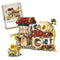 New LOZ Creative Sea Fish Food House Model Building Block MOC Retail Store With Figure Dolls Bricks Sets Boys Toys Kids Gifts