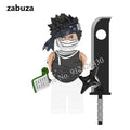 Naruto Sasuke Kakashi Akatsuki bricks Building Blocks Anime cartoon Mini Action Figures Heads Assembly Toys kids Christma Gifts