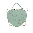 Hot Sale Sweet Lace Round Handbags High Quality PU Leather Women Crossbody Bags for Women 2022 Small Fresh Flower Chain Shoulder