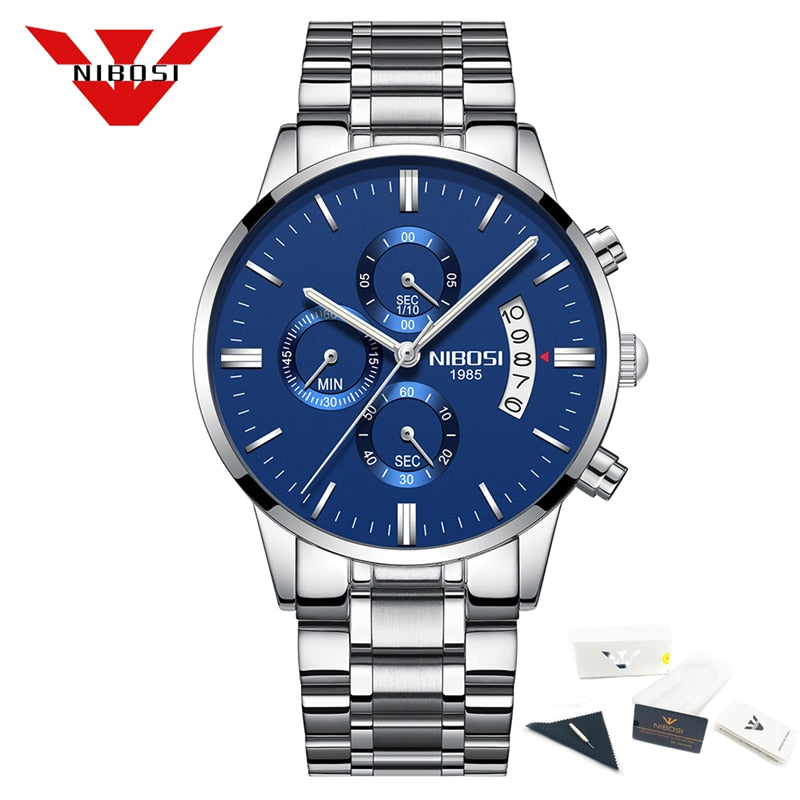 NIBOSI Relogio Masculino Mens Watches Top Brand Luxury Famous Men&