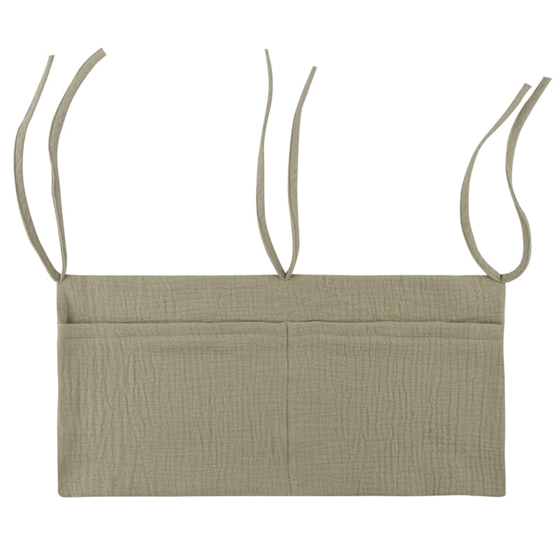 1pc Portable Baby Crib Storage Bag Multifunctional Newborn Bed Headboard Organizer For Kids Baby Bedding Diaper Bag