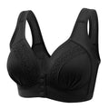 3PCS New Arrival Large Size Front Button Comfortable Gather Bra Breathable Thin Section Without Steel Ring Women Underwear 105