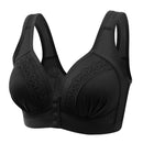 3PCS New Arrival Large Size Front Button Comfortable Gather Bra Breathable Thin Section Without Steel Ring Women Underwear 105