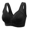 3PCS New Arrival Large Size Front Button Comfortable Gather Bra Breathable Thin Section Without Steel Ring Women Underwear 105