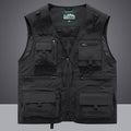 Summer Men Unloading Tactical Vest Coat Casual Men&#39;s Photographer Waistcoat Mesh Work Sleeveless Jacket Tools Pocket Vest 5XL