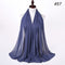 Hijab Scarf 72*175cm Plain Chiffon Scarves For Women Muslim Fasion Islam Clothing Headscarves Shawl For Ladies Headwrap Ramadan