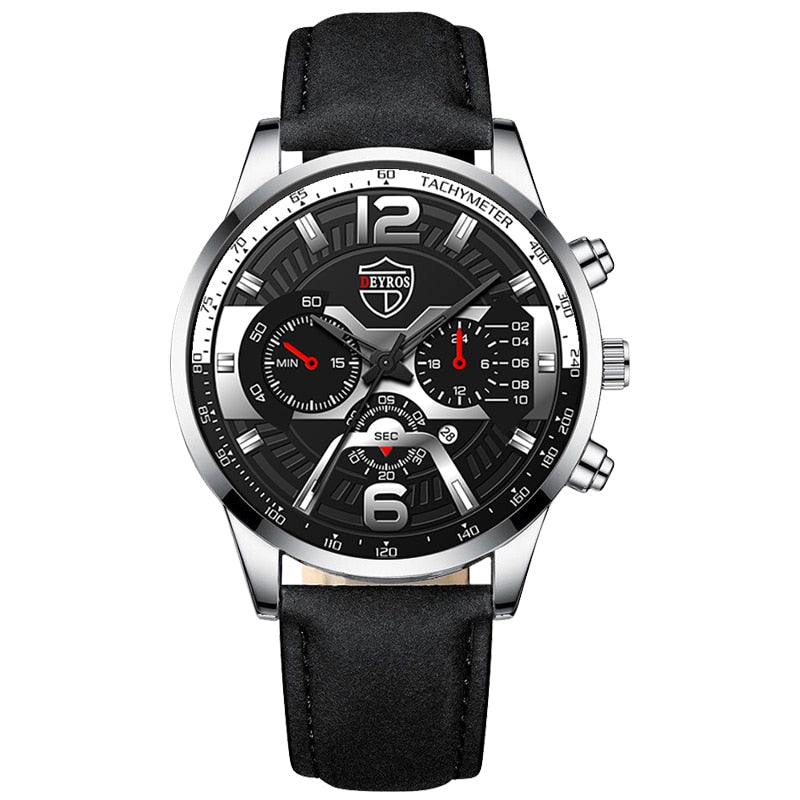 2022 Fashion Mens Stainless Steel Watches Luxury Men Sports Quartz Wrist Watch Male Business Casual Leather Watch reloj hombre