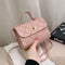 2022 new Lingge fashion embossed hand messenger small square bag handbags  purses and handbags  bags for women